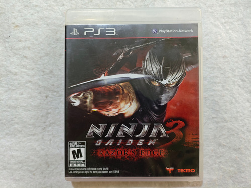 Ninja Gaiden 3 Razor's Edge Completo Original Ps3 $599 (Usado)