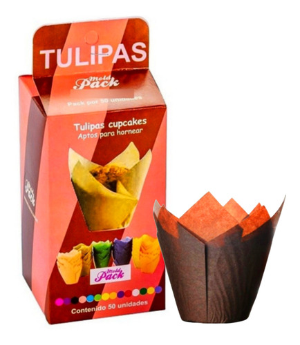 Tulipas De Papel Marron X50