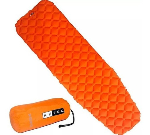 Isolante Colchonete Inflável Ultralight Azteq Orok Laranja