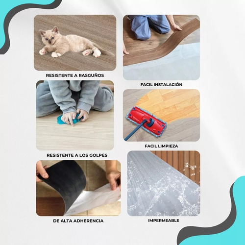 Piso Vinílico Pvc Autoadhesivo 3d 5m2 - Fd828