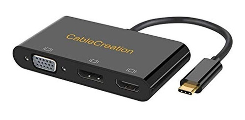 Ccablecreation-adaptador De Usb C A 3 Monitores(usb C/hdmi