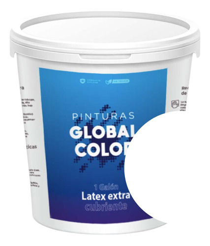 Latex Extra Cubriente, Global Color, Galón, Blanco-beige