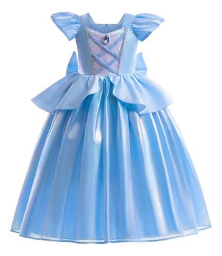 Vestidos De Princesa Cenicienta Para Niña Disfraz Cospaly Fiesta De Halloween Cumpleaños Y Navidad