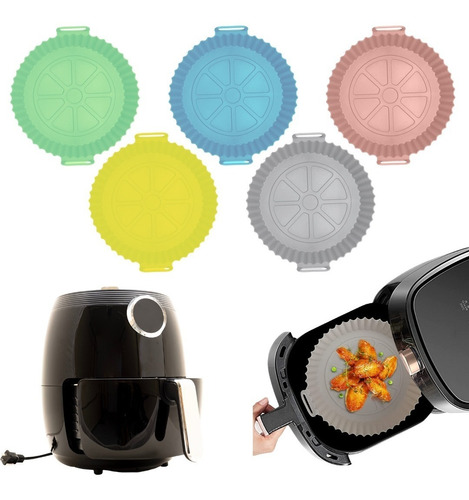 Canasta En Silicona Gruesa Para Freidora De Aire Airfryer