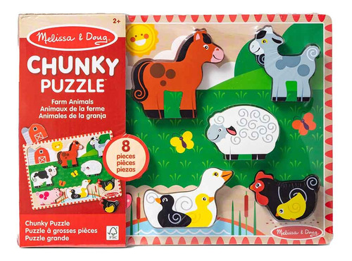 Quebra Cabeça Infantil De Madeira Fazenda - Melissa & Doug