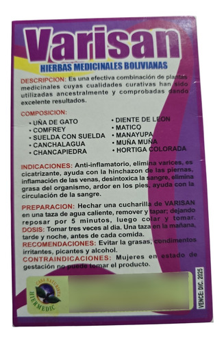 Infusión Alivia Varices Único