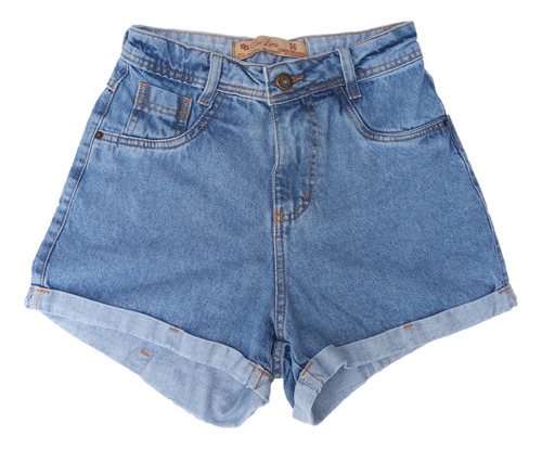 Short Jeans Brim Cintura Alta Hot Pants Promoção Unidade