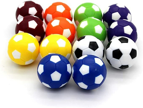 Reemplazo Bqspt Mesa De Futbolín Foosballs, Mini 36mm Colori