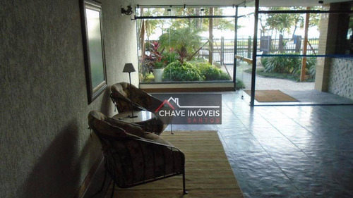 Apartamento Para Alugar, 130 M² Por R$ 4.000,00/mês - Boqueirão - Santos/sp - Ap1225