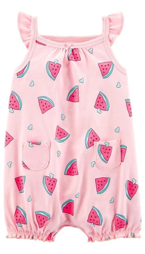 Romper Rosa Watermelon Carter's - Bebê Menina