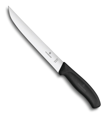 Cuchillo Para Cocina Trinchar Victorinox Swiss Classic 18cm Color Negro