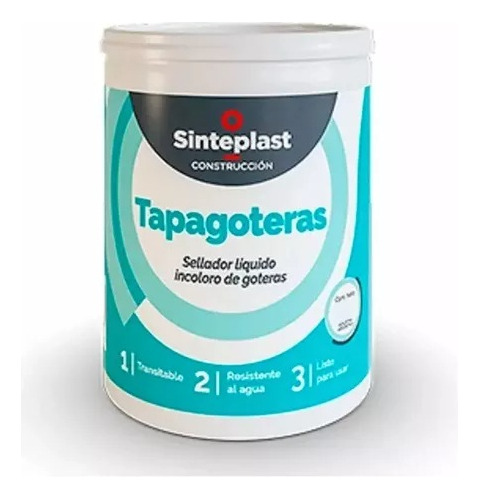 Sinteplast Transparente Tapagoteras Impermeable X 4 Litros