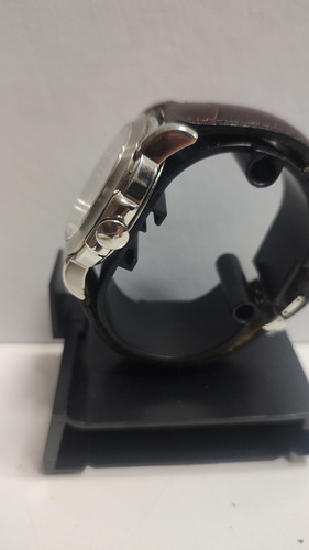 Reloj Tissot 1853 Automático 25 Joyas Esqueleto No Mido Oris Café Oscuro Rojizo Acero Inoxidable Cepillado Blanco Y Plateado (Usado)