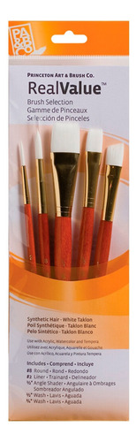 Pinceles Princeton Mango Corto Pelo Sintético Set 5 (2)