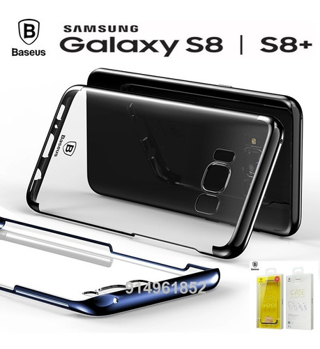 Case Original Baseus Galaxy S8 Pc Bordes Azul