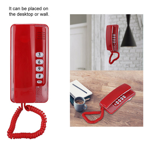 Extensión De Teléfono Fijo De Montaje En Pared Sin Identific