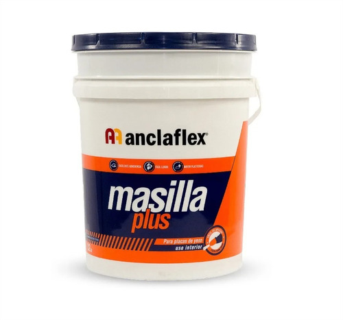 Masilla Placas Yeso Durlock Anclaflex 15kg Lista Para Usar