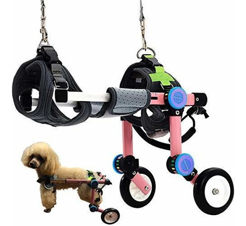 Imagen 1 de 6 de Silla De Ruedas Ajustable Para Perros,, Ayuda A Las Mascotas