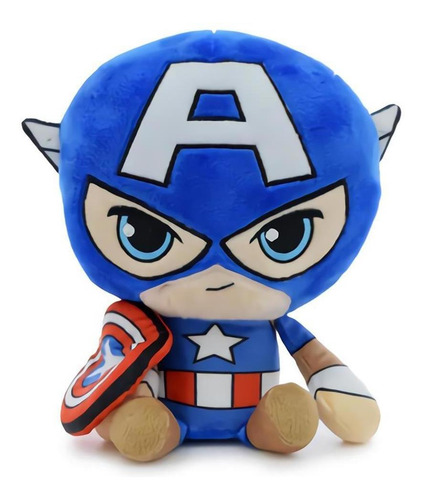 Imagen 1 de 11 de Peluche De Super Heroes Marvel 20cm Surtidos Phi Phi Toys