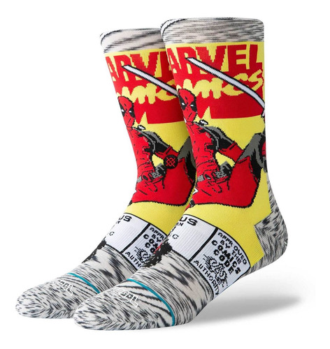 Calcetin Stance Deadpool Unisex Gris