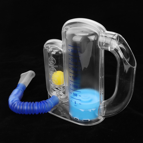 Ejercitador De Respiración Con Espirometría De 3000 Ml, Lung