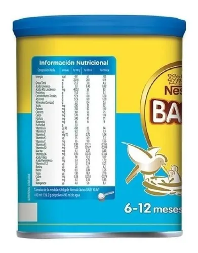 Fórmula Infantil En Polvo Nestlé Baby Klim 2 Lata 400g