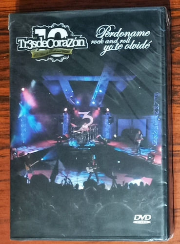Tr3s De Corazón - Perdóname Rock And Roll. Dvd Nuevo Sellado Estándar