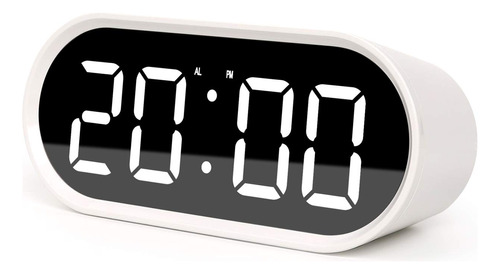 Mooas Reloj Despertador Led Con Espejo Pop, Reloj Led, Alarm