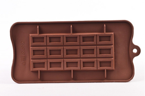 Molde Silicona Tableta Barra Chocolate Rectangulos Huecos