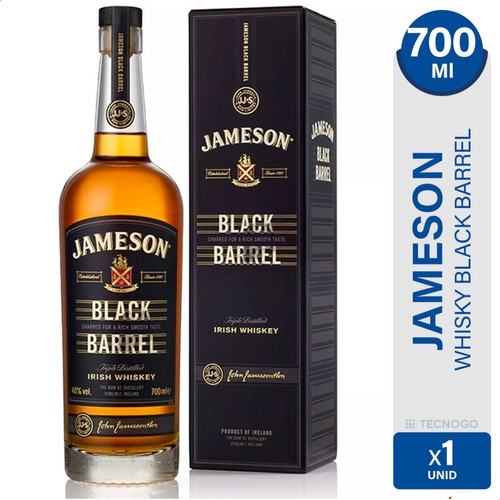 Whisky Jameson Black Barrel Irlandes Triple Destilado 