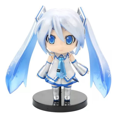 Figura Miku Hatsune Snow Chibi - 10cm - Importada