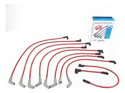 Ford Racing Cables 9mm Rojos Para 302, 5.0 Y 351w