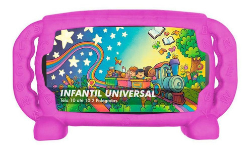 Capa Infantil Tablet 10 Polegadas Todas Marcas Case Top Pink