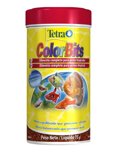 Ração Tetra Colorbits Granules 75g Acará Bandeira E Discos