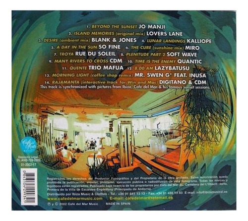 Café Del Mar Volumen Nueve - Compilled By Bruno (Usado)