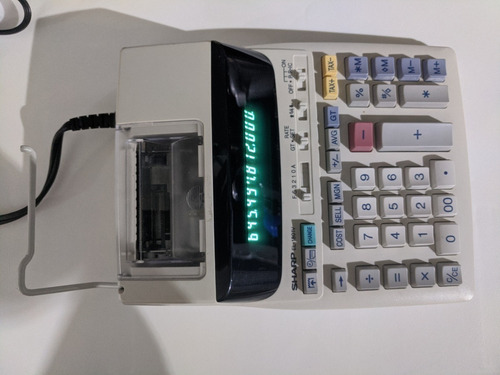 Calculadora, Sumadora Electrica De 12 Dígitos Sharp