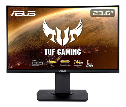 Imagen 1 de 8 de Monitor Gamer 24 Asus Tuf Curvo Fhd 144hz Dp Hdmi Vg24vq