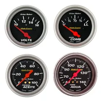 Comprar Kit De 4 Relojes Orlan Rober High Comp Temperatura De Agua + Presión De Aceite + Nivel De Combustible +  Voltímetro 