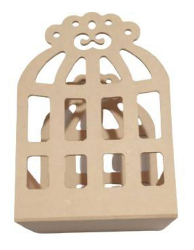 12 Pz Jaula Grande Mdf Centro De Mesa Adorno Recuerdo