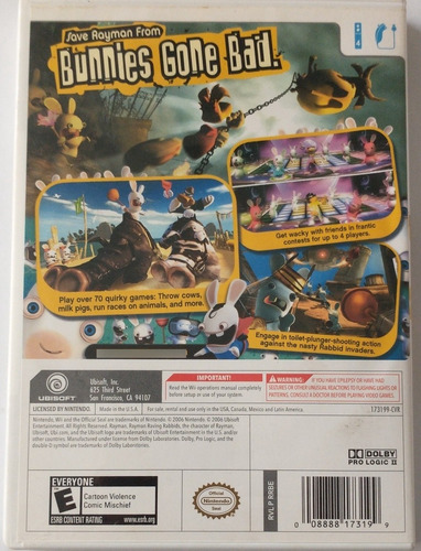 Rayman Raving Rabbids - Wii (Usado)