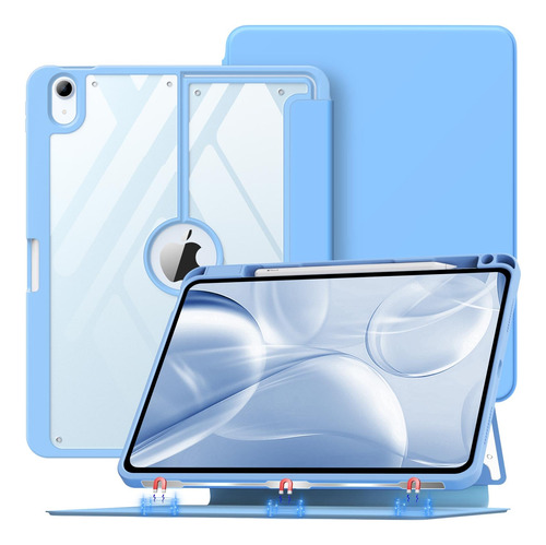 Funda Magnetica Combinada Para iPad Air 4/5ta Gen Celeste C