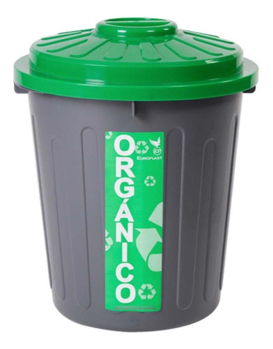 Bote Para Basura Para El Jardín, Mxrgm-001, 1 Pza, 22lts, Po Color Verde