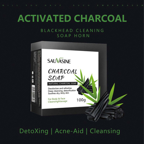 Sabonete Black Carbon Para Limpeza Suave E Dessalinização Pa