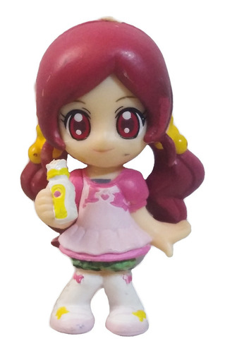 Figura Llavero Pretty Cure Tsubomi Hanasaki Botella 4cm