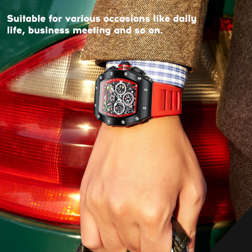 Relojes De Pulsera Modernos Con Correa De Cuarzo Para Hombre