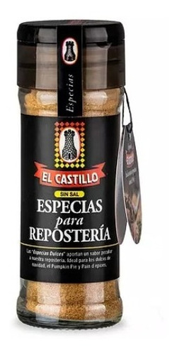 Especias Para Repostería Línea Black 35 Gr El Castillo