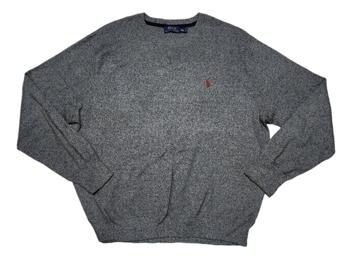 Sueter Ralph Lauren 2xl Gris Pony Rojo