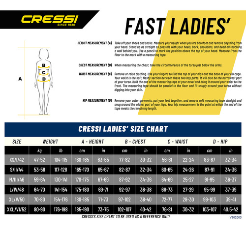 Traje Cressi Fast Neopreno 5mm De Mujer Para Buceo
