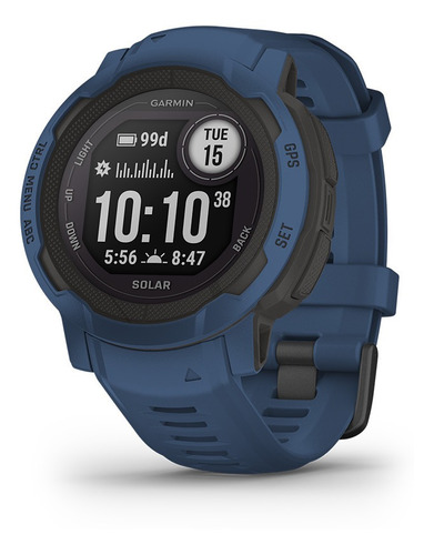 Reloj Smartwatch Instinct 2 Solar Garmin Resistente Tracback Color del bisel Azul