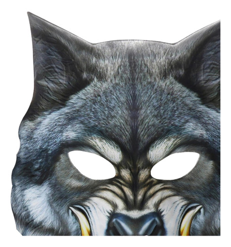 Máscara Animal, Máscara De Cabeça De Lobo Máscara